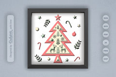 Christmas Tree Folk Art Papercut SVG Bundle - CraftNest - Digital Crafting and Art