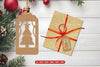 Christmas Tree Gift Tag Laser Cut SVG Bundle - Clipart Bundle
