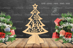 Christmas Tree Laser Cut Decoration Clipart Bundle - CraftNest - Digital Crafting and Art