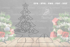 Christmas Tree Laser Cut Decoration Clipart Bundle - CraftNest - Digital Crafting and Art