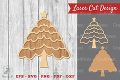 Christmas Tree Laser Cut Decoration Clipart Bundle - CraftNest - Digital Crafting and Art