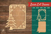Christmas Tree Laser Cut Frame Clipart Bundle