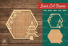 Christmas Tree Laser Cut Frame Clipart Bundle