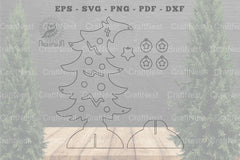Christmas Tree Laser Cut Home Decor Clipart Bundle - CraftNest - Digital Crafting and Art