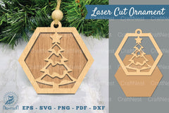 Christmas Tree Laser Cut Ornament SVG Bundle - CraftNest - Digital Crafting and Art