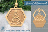 Christmas Tree Laser Cut Ornament SVG Bundle