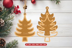 Christmas Tree Ornament Laser Cut SVG Bundle - CraftNest - Digital Crafting and Art