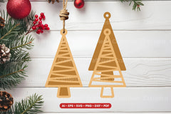 Christmas Tree Ornament Laser Cut SVG Bundle - CraftNest - Digital Crafting and Art