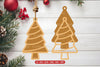 Christmas Tree Ornament Laser Cut SVG Bundle - Clipart Bundle