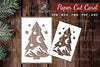 Christmas Tree Paper Cut Card SVG Bundle
