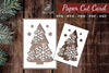 Christmas Tree Paper Cut Card SVG Bundle