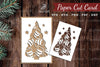 Christmas Tree Paper Cut Card SVG Bundle