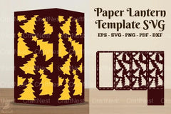 Christmas Tree Paper Lantern Template - SVG Bundle - CraftNest - Digital Crafting and Art