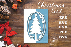 Christmas Tree Papercut Card SVG Bundle - CraftNest - Digital Crafting and Art