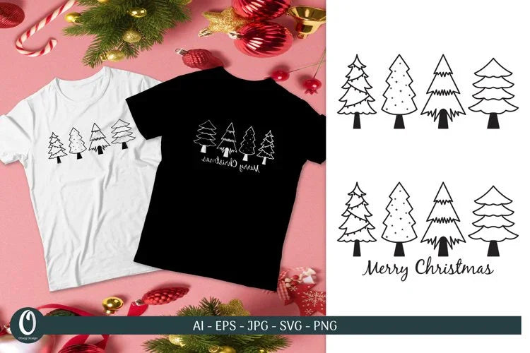 Christmas Tree SVG Bundle - CraftNest - Digital Crafting and Art