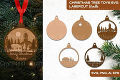 Christmas Tree Toys Laser Cut SVG Bundle - CraftNest - Digital Crafting and Art