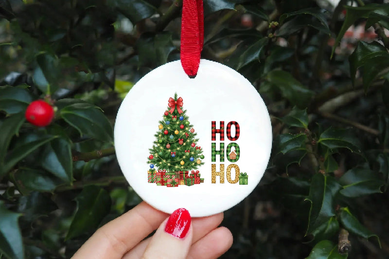 Christmas Tree & Ho Clipart Bundle - CraftNest - Digital Crafting and Art