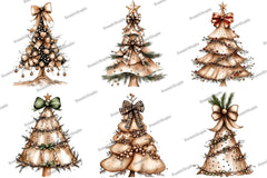 Christmas Tree Bow Clipart Bundle - CraftNest - Digital Crafting and Art