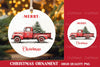 Christmas Truck Ornament Clipart Bundle