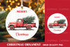 Christmas Truck Ornament Clipart Bundle