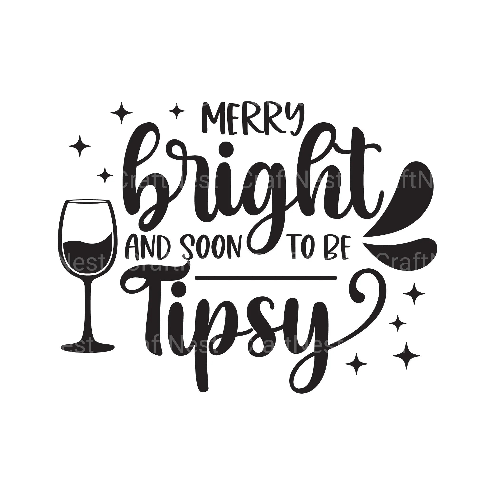 Christmas Wine SVG Bundle - CraftNest - Digital Crafting and Art