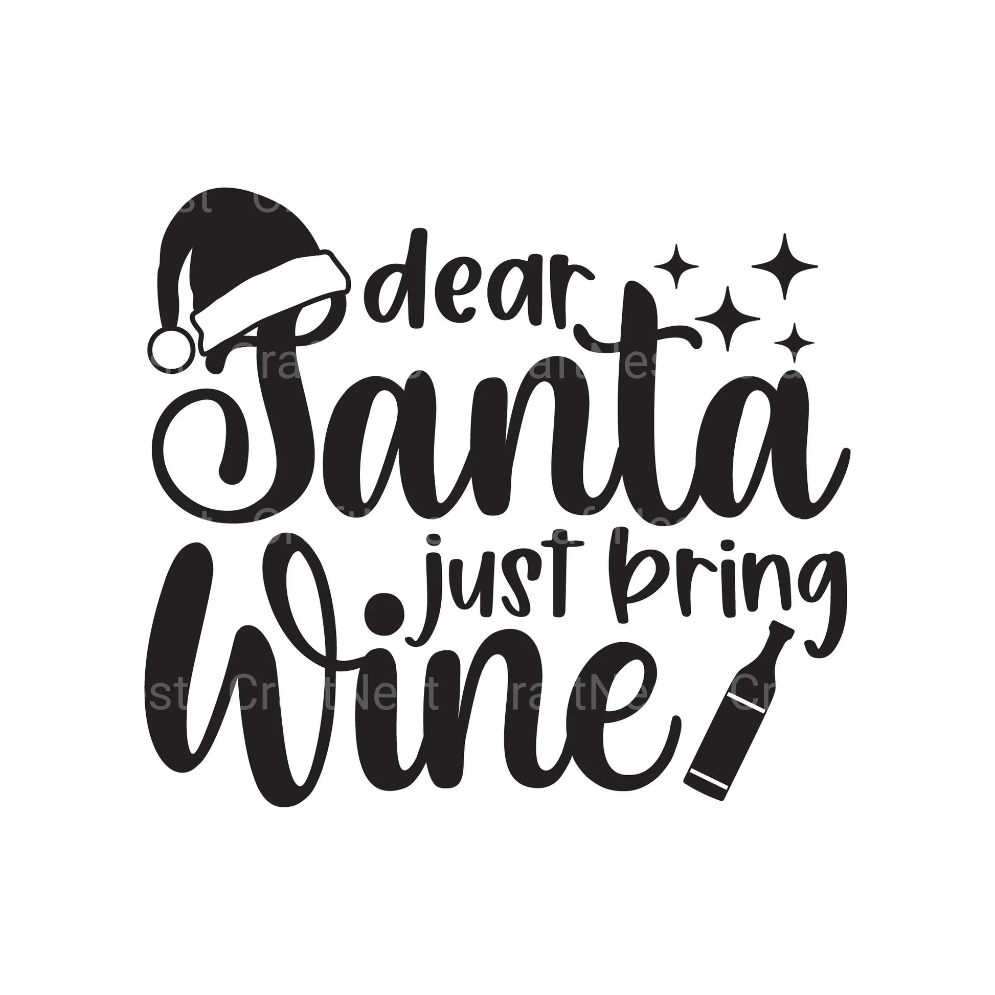 Christmas Wine SVG Bundle - CraftNest - Digital Crafting and Art