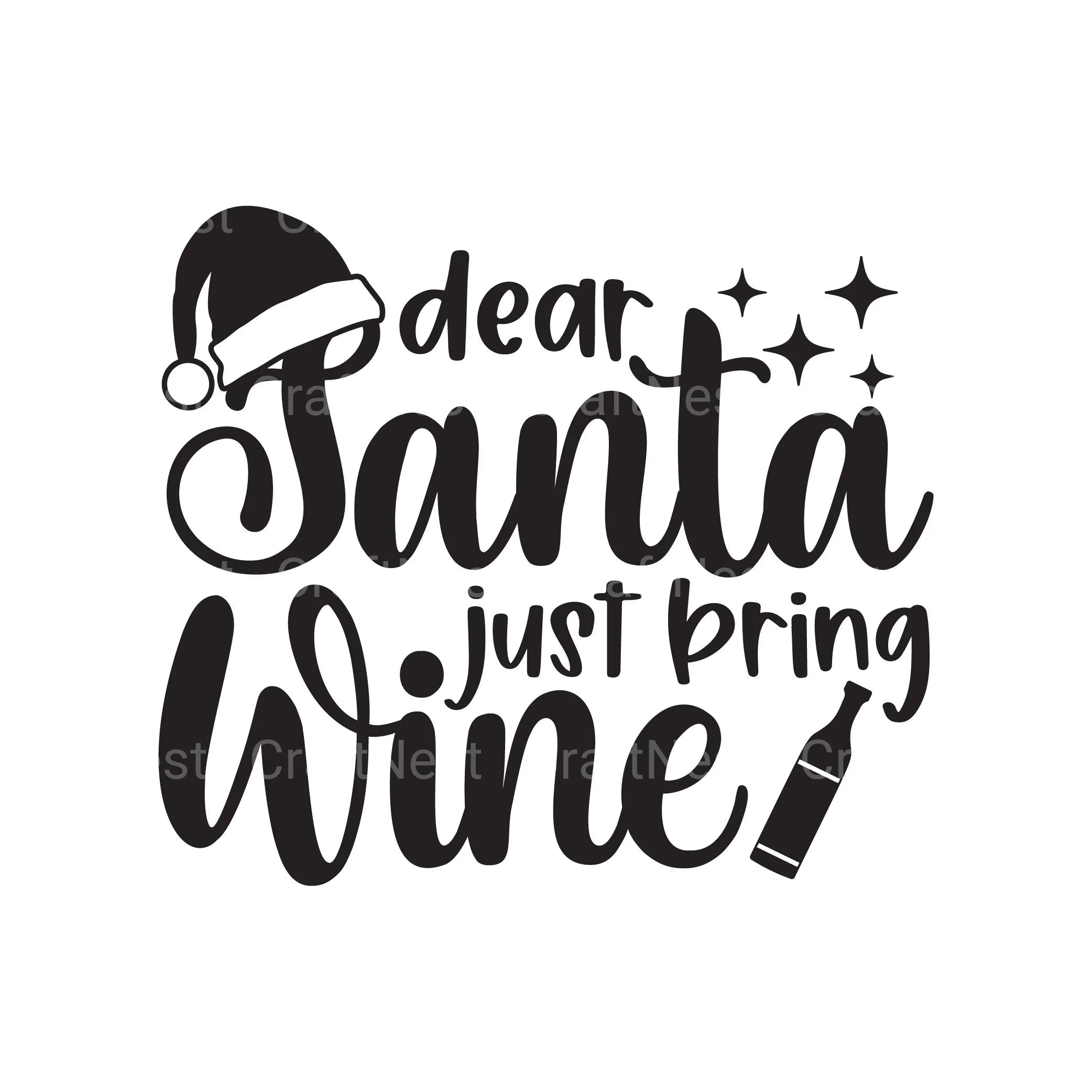 Christmas Wine SVG Bundle - CraftNest - Digital Crafting and Art