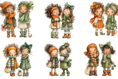 Christmas Winter Girls Clipart Bundle - CraftNest - Digital Crafting and Art
