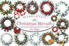 Christmas Wreath Clipart Bundle