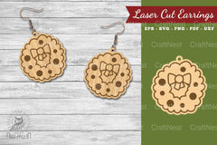 Christmas Wreath Laser Cut Earrings Clipart Bundle - CraftNest - Digital Crafting and Art
