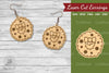 Christmas Wreath Laser Cut Earrings Clipart Bundle