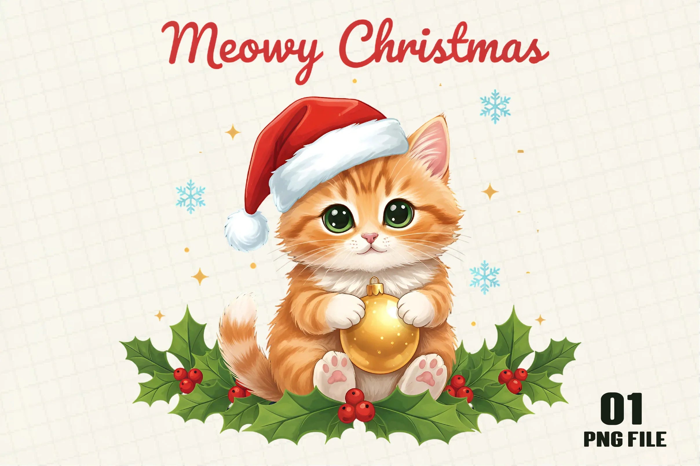 Christmas Cat Clipart Bundle - CraftNest - Digital Crafting and Art