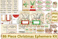 Christmas Clipart Bundle: 86 Festive Pieces - CraftNest - Digital Crafting and Art