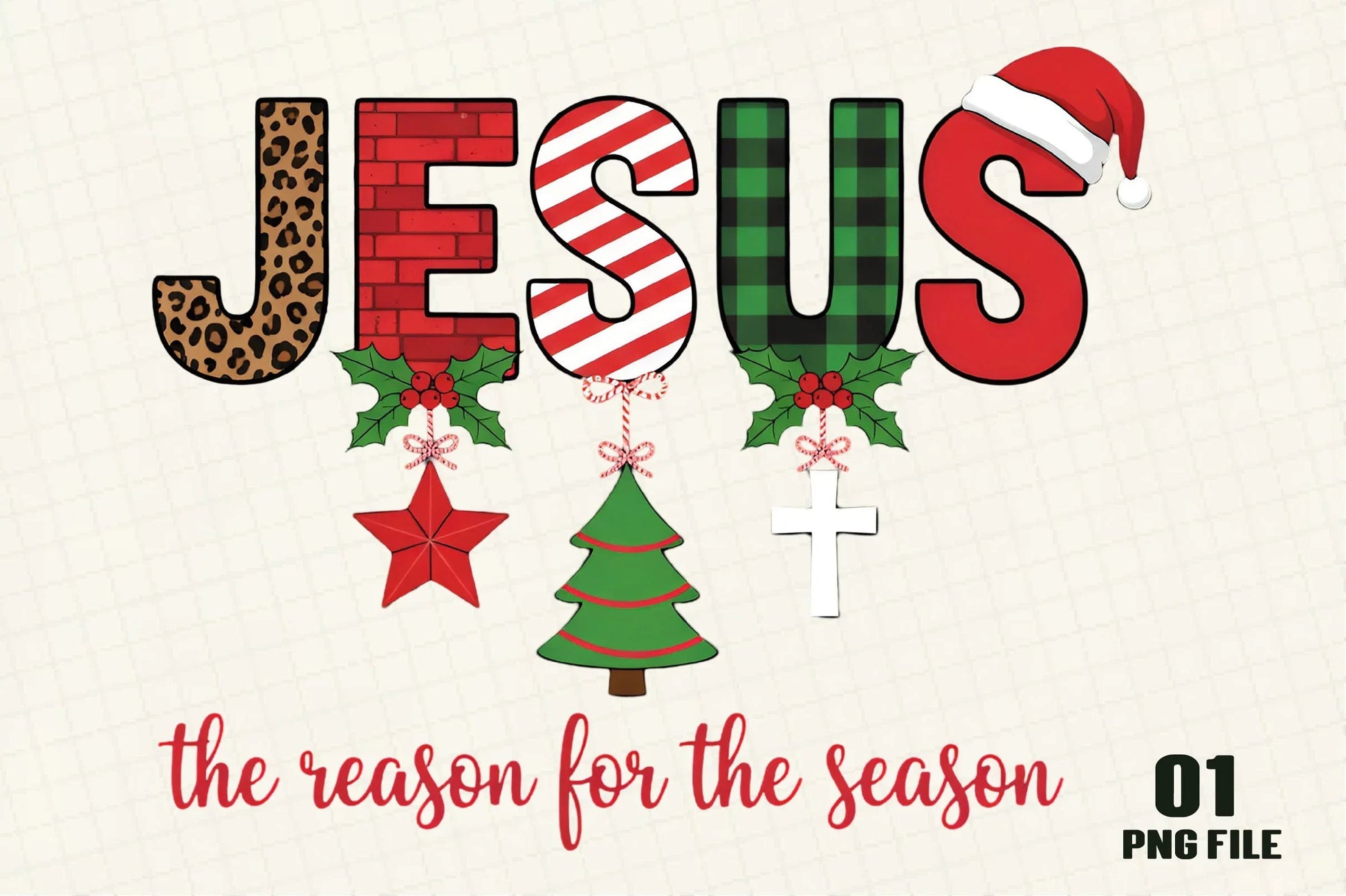 Christmas Jesus T-Shirt Design from Clipart Bundle - CraftNest - Digital Crafting and Art