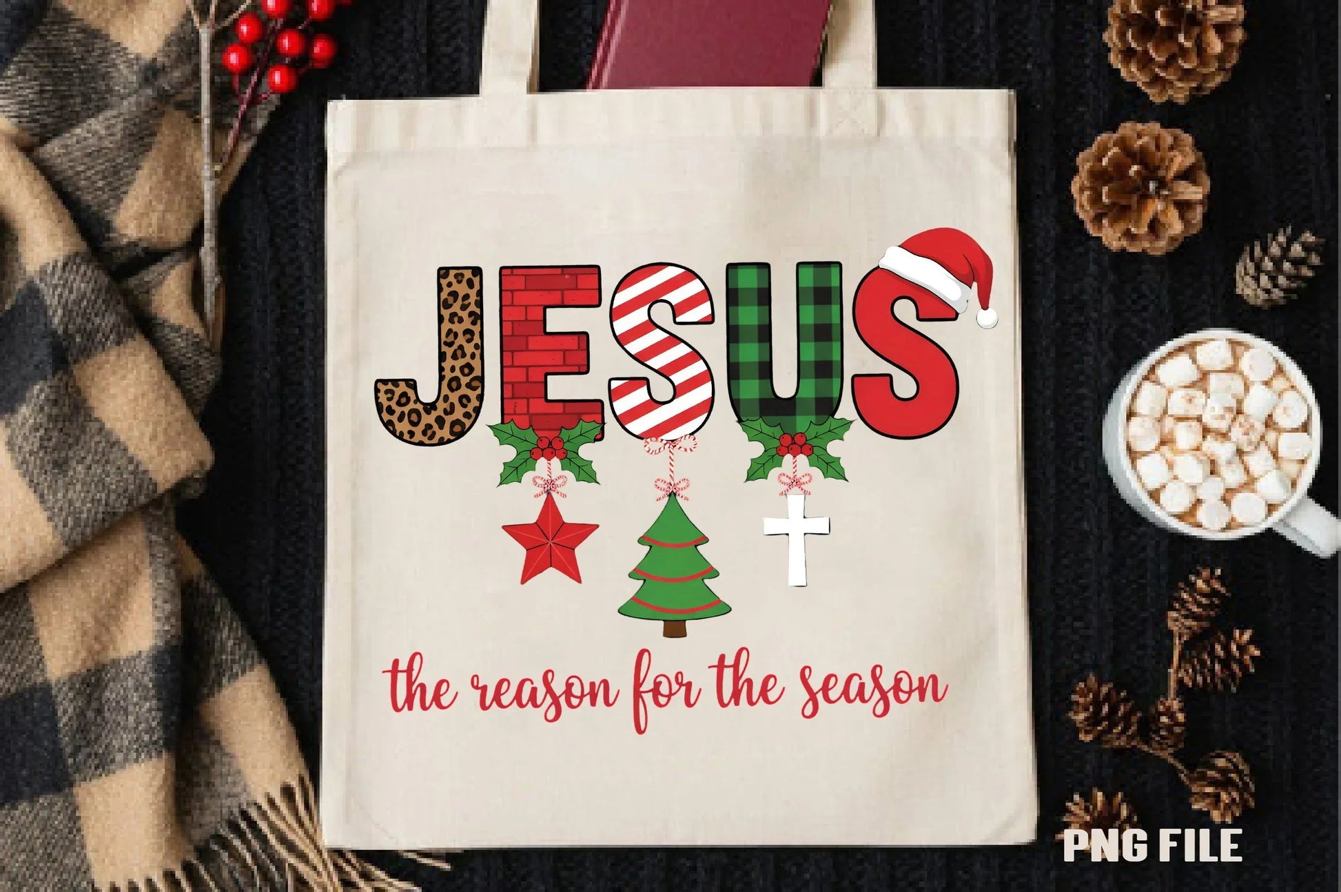 Christmas Jesus T-Shirt Design from Clipart Bundle - CraftNest - Digital Crafting and Art