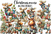 Christmas Moose Clipart Bundle