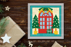 Christmas Season House Door Paper Cut Illustration Clipart Bundle - CraftNest - Digital Crafting and Art