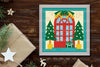 Christmas Season House Door Paper Cut Illustration Clipart Bundle