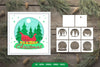 Christmas Snowglobe Layered Papercut SVG Bundle