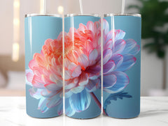 Chrysanthemums Flowers Tumbler Wrap - CraftNest - Digital Crafting and Art