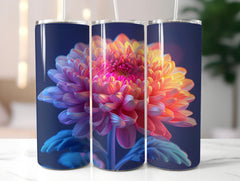 Chrysanthemums Flowers Tumbler Wrap - CraftNest - Digital Crafting and Art