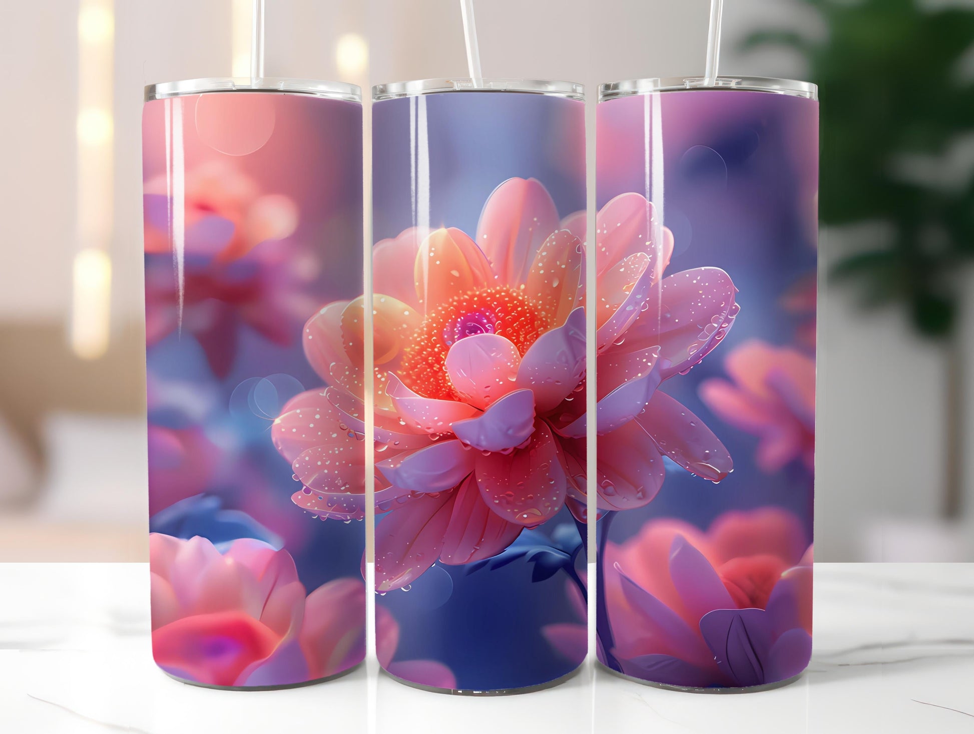 Chrysanthemums Flowers Tumbler Wrap - CraftNest - Digital Crafting and Art