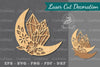 Chrystal Moon Laser Cut Decoration Clipart Bundle