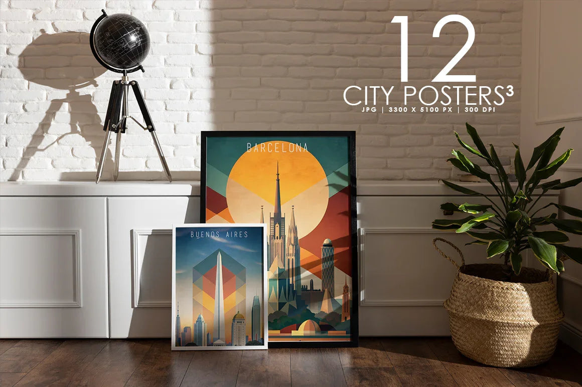 City Posters 03 - Wall Art - CraftNest - Digital Crafting and Art