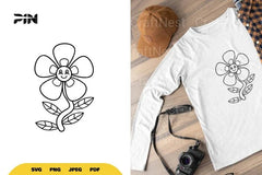 Classic Cartoon Flower SVG Bundle - CraftNest - Digital Crafting and Art
