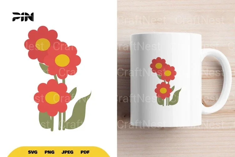 Classic Style Flower SVG Bundle - CraftNest - Digital Crafting and Art