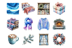 Winter Wonderland Igloo Clipart Bundle - CraftNest - Digital Crafting and Art