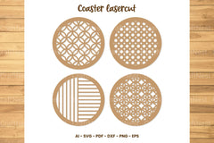 Coaster Lasercut SVG Bundle - CraftNest - Digital Crafting and Art