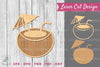 Coconut Cocktail Drink Laser Cut Decoration Clipart Bundle