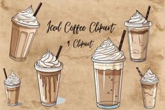Iced Latte Clipart Bundle - CraftNest - Digital Crafting and Art